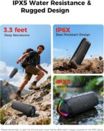 Ultimate Bluetooth Speaker: Portable, Waterproof, 20H Playtime - Perfect Gift for Men, Teens & Parties (Black) - Image 4