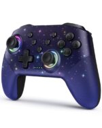 Wireless Switch Pro Controller with RGB Lights - Compatible with Switch, Lite, Oled & Windows PC - Programmable, Vibration, Turbo, and Wakeup Features