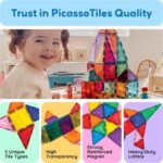 60-Piece Magnetic Building Blocks Set - Unleash Creativity with Clear 3D Tiles for Endless Educational Fun! - Image 5