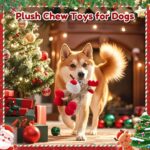 Festive Plush Reindeer Squeaky Dog Toy - Perfect Christmas Gift for Large, Medium & Small Dogs - Interactive Chew Toy with Crinkle Paper - Image 3