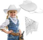 Adorable  Toddler Cowboy Hat with Blue Bandana - Perfect Gift for Ages 2-5, Ideal for Halloween, Birthdays, and Western Parties! - Image 8