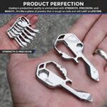 Geekey Keychain Multitool – EDC Tool with 16+ Functions | Small Bottle Opener Keychain with Screwdriver, Wrench, and Box Cutter for Travel, Outdoor, and Everyday Use – TSA Safe - Image 5