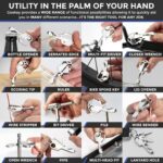 Geekey Keychain Multitool – EDC Tool with 16+ Functions | Small Bottle Opener Keychain with Screwdriver, Wrench, and Box Cutter for Travel, Outdoor, and Everyday Use – TSA Safe - Image 2