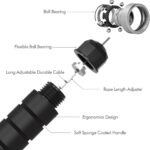 Tangle-Free Adjustable Speed Jump Rope with Foam Handles - Perfect for Home Gym Fitness for All Ages! - Image 2