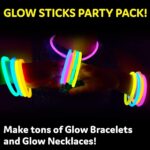Glow Sticks Party Pack – 100 Ultra-Bright Glow Necklaces & Bracelets for Kids - Image 2