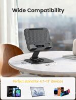 360° Spin Tablet Dock for Desk - Ultra-Thin Foldable Holder with Solid Base for iPad Pro/Air 2025, Kindle, iPhone 17 - 4.7-13" Gadget Magic - Image 6