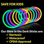 Glow Sticks Party Pack – 100 Ultra-Bright Glow Necklaces & Bracelets for Kids - Image 6