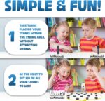 Premium Upgraded Multi-Level Magnet Chess Game - Complete Set with 20 Larger Stones, Adjustable Rope, 2 Dice & Travel Pouch - Perfect for Kids & Adults! - Image 9